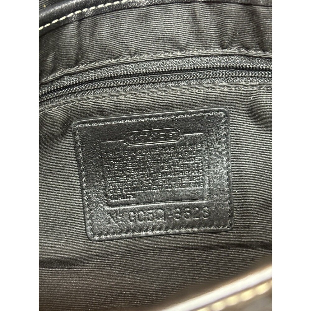 Vintage Coach Purse Soho Demi Shoulder Bag Canvas Black Leather Y2K G05Q-3628 - Picture 4 of 12